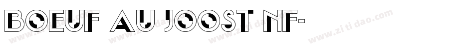 Boeuf Au Joost NF字体转换